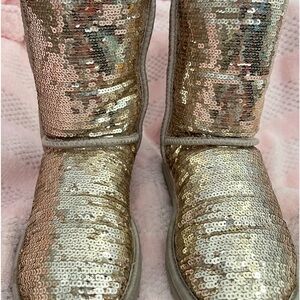 UGG Gold Sequin Boots